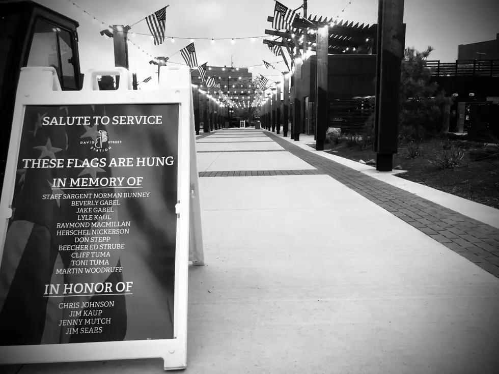 PHOTOS: David Street Station Honors Memory of Community Members with American Flags